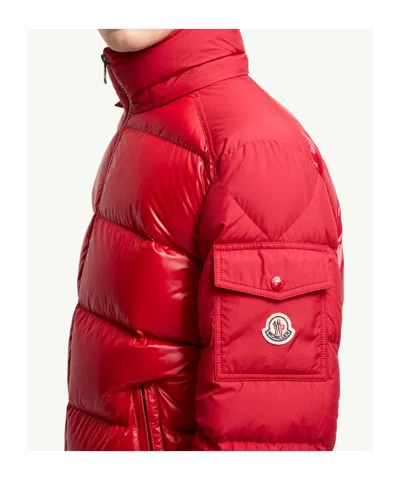 Moncler Maya Jacket Quilted Nylon Down Jacket In Red