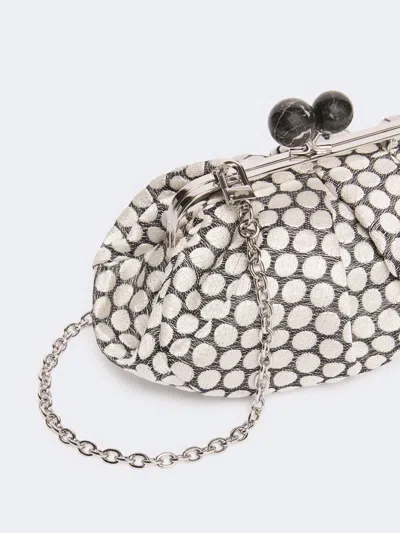 Weekend Max Mara Patterned Shoulder Bag In White