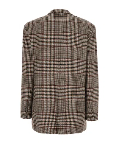 Federica Tosi Check-pattern Single-breasted Blazer In Multi