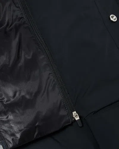 Moose Knuckles Long-sleeved Down Jacket In Black