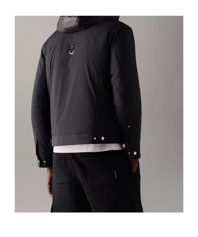 Moose Knuckles Long-sleeved Down Jacket In Black