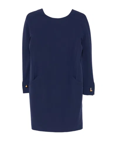 Max Mara Button-cuff Mini Dress In Multi
