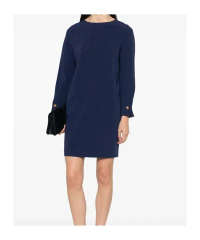 Max Mara Button-cuff Mini Dress In Multi