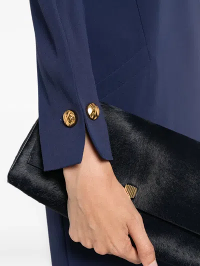 Max Mara Button-cuff Mini Dress In Multi