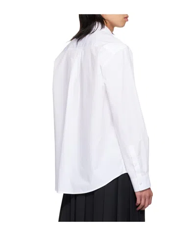 Simone Rocha Cotton Relaxed Pocket Shirt In White