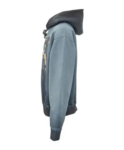 Off-white Narciso Graphic-print Hoodie In Blue