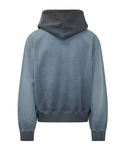 Off-white Narciso Graphic-print Hoodie In Blue