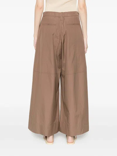 Max Mara Drawstring Casual Pants In Brown