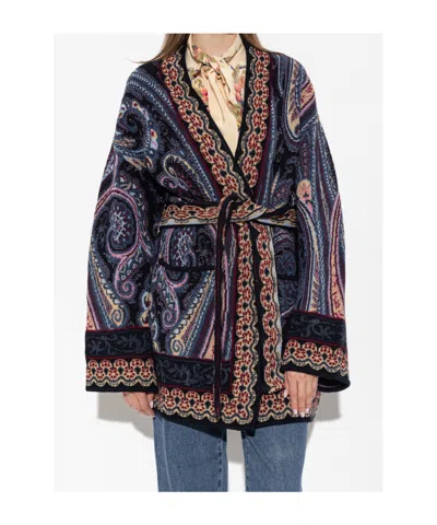 Etro Patterned Cardigan In Multiple Colors