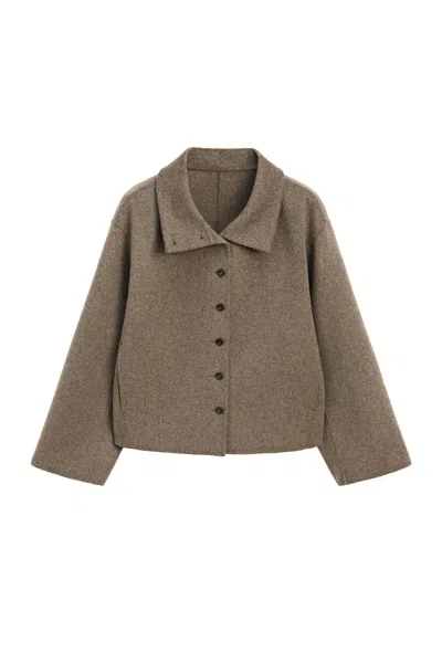Massimo Dutti Wool In Brown