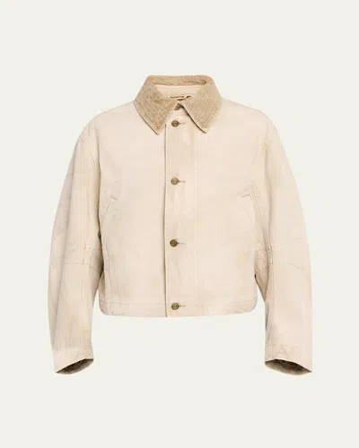 6397 Canvas Flight Jacket In Neutral