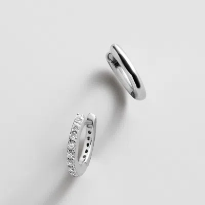 Baublebar Nicole Sterling Silver Earring Set In Silver