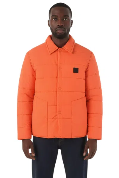 A-cold-wall* Hidden Closure Puffer Jacket In Orange