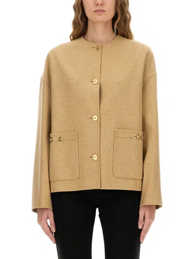 Versace Medusa Buttoned Jacket In Multi