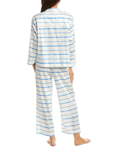 Natori 2pc Pajama Pant Set In White