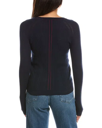 Rag & Bone Teresa Silk-blend Top In Blue