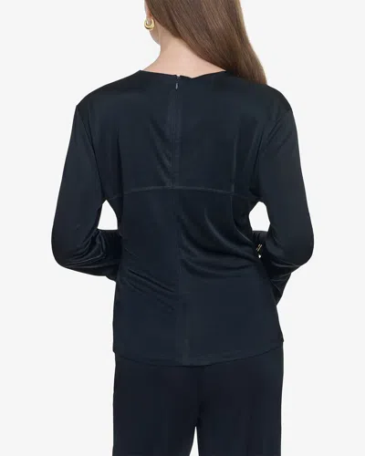 Halston V-neck Top In Multi