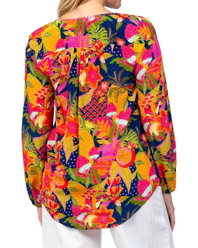 Tolani Janessa Silk Top In Multi