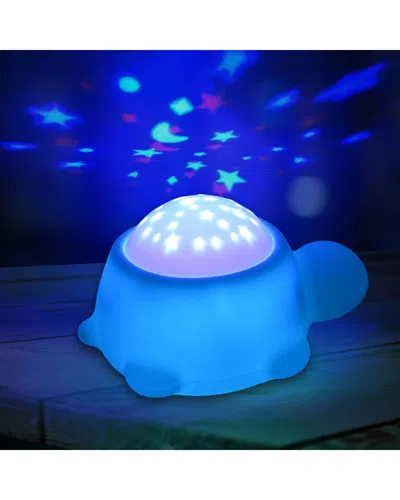 Glow Silicone Turtle Nightlight In Blue