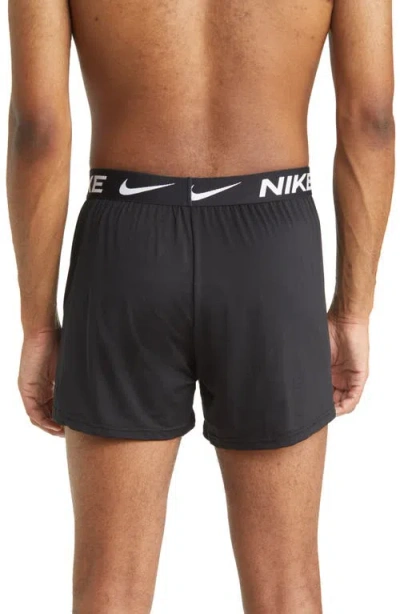 Nike 3-pack Dri-fit Essential Micro Boxers In Black