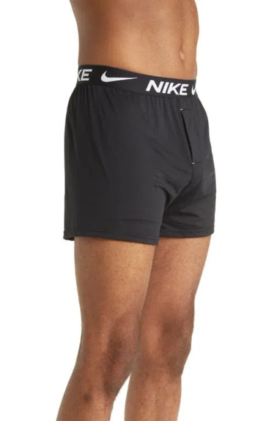 Nike 3-pack Dri-fit Essential Micro Boxers In Black