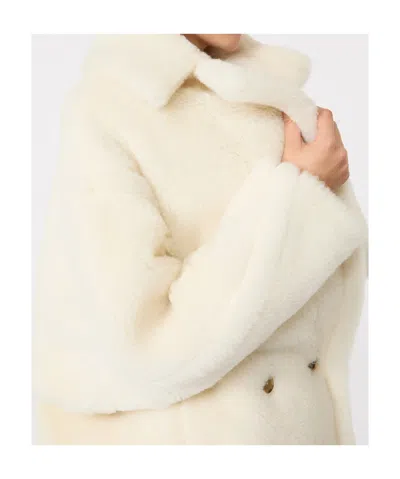 Max Mara Oversized Double-breasted Alpaca-wool Coat With Silk Base In Neutral