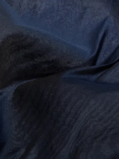 Max Mara Rectangular Shawl In Blue