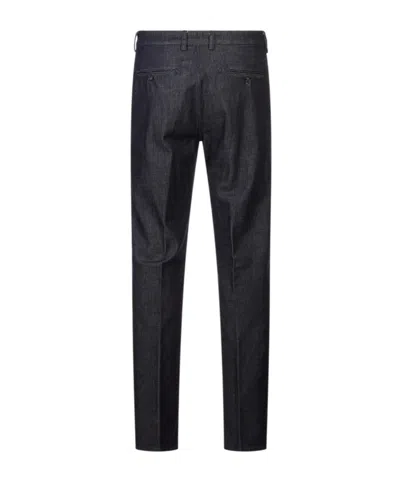 Canali Belt-loop Jeans In Black