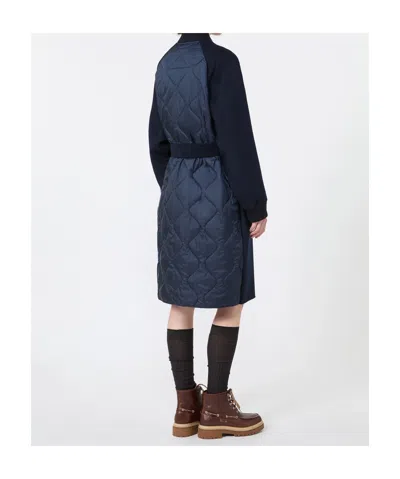 Weekend Max Mara Long-sleeved Coat In Blue