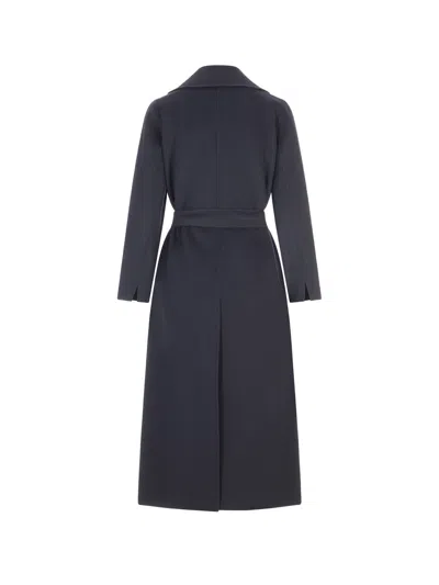 Max Mara Long-sleeved Coat In Black