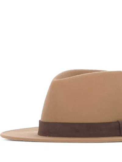 Weekend Max Mara Wool Fedora Hat In Neutral