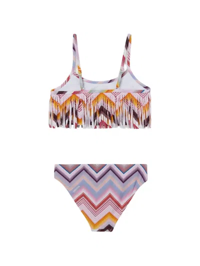 Missoni Zigzag Fringed Bikini In Multi