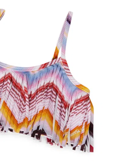 Missoni Zigzag Fringed Bikini In Multi