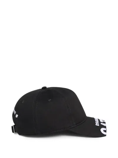 Dsquared2 Logo Baseball Cap In Black