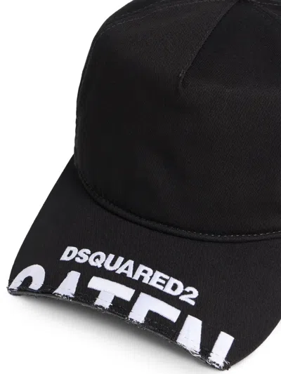 Dsquared2 Logo Baseball Cap In Black
