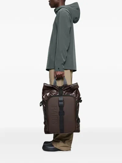Rains Sibu Shield Roll-top Debossed-logo Backpack In Multi
