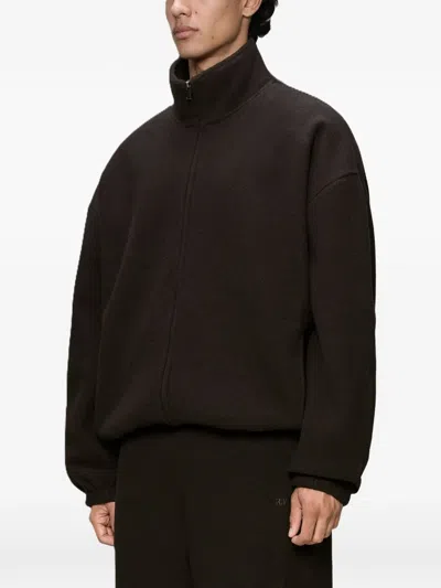 Rains Fleece-texture High-neck Jacket In Multi
