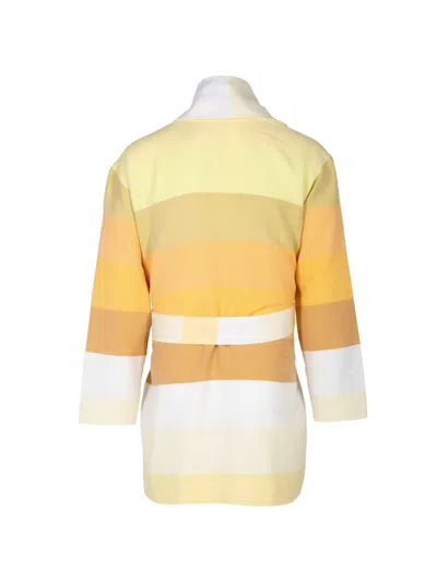 Marrakshi Life Stripe-pattern Belted Jacket In Multi