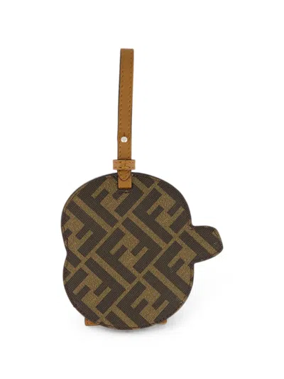 Fendi Ff Logo-print Coffee-cup Key Ring In Multi
