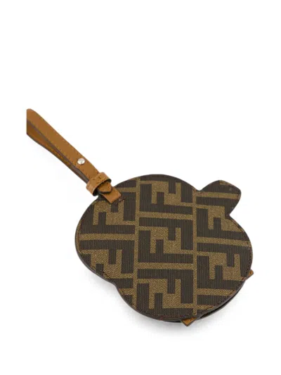 Fendi Ff Logo-print Coffee-cup Key Ring In Multi