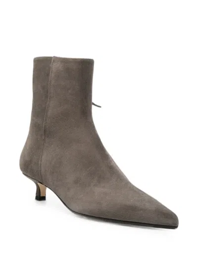 Aeyde Sofie Pointed-toe Ankle Boots In Yellow