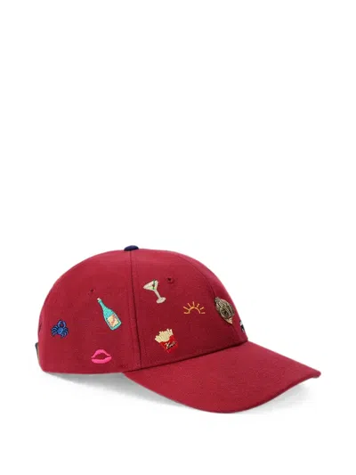 Kurt Geiger Micro Charms Cap In Red