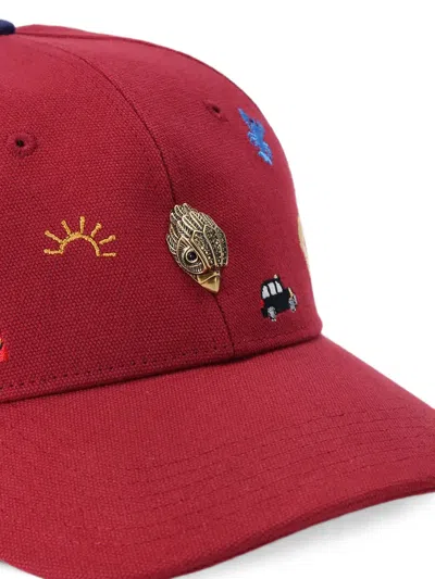 Kurt Geiger Micro Charms Cap In Red