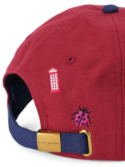 Kurt Geiger Micro Charms Cap In Red