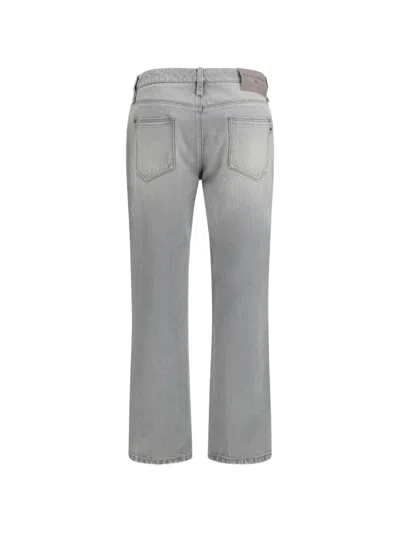 Ermanno Scervino Logo Patch Distressed Pants In Gray