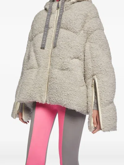 Khrisjoy Pearl Grey Acrylic Polyester Wool In Neutral