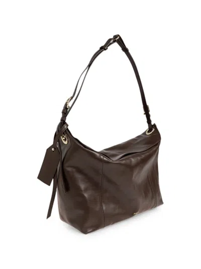 Furla Rectangular Shoulder Bag In Smooth Leather In Brown