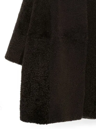 Tom Ford Cashmere Cocoon Jacket Oversized Patchwork Texture In Brown