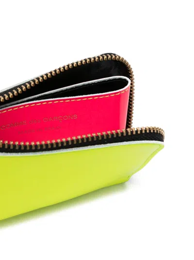 Comme Des Garçons Wallet Leather Angular Bag In Yellow