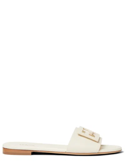 Fendi Wide-band Slide Sandals With Ff Baguette Motif In Multi